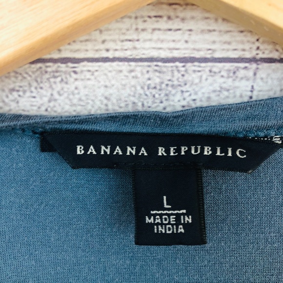Banana Republic Blue Racerback Tank Top Size Large - Picture 3 of 6